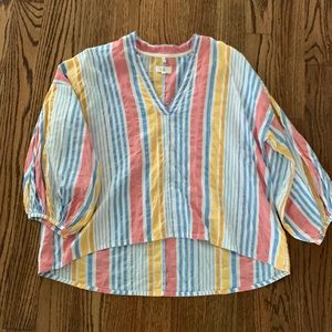 Lou and Grey Linen Stripe Top